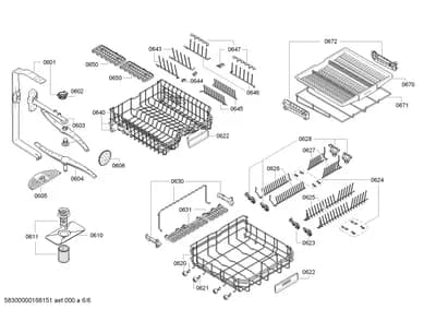 Baskets & Wheels, Spray Arms (0601-8102)