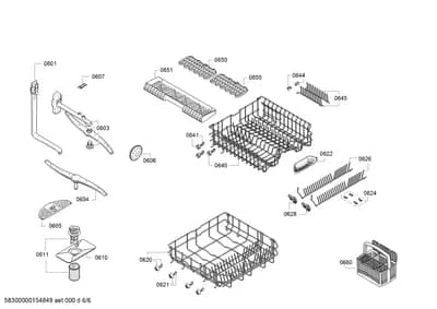 Spray Arms, Filters (0603-8102)