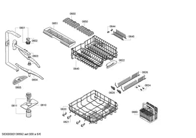 Baskets & Wheels, Spray Arms (0601-0660)