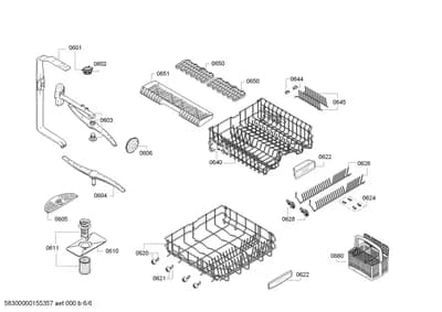 Spray Arms, Filters (0601-8102)