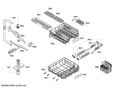 Baskets & Wheels, Spray Arms (0601-0660)