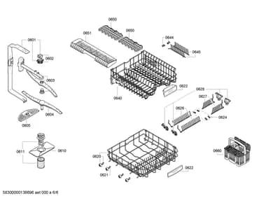 Baskets & Wheels, Spray Arms (0601-0660)