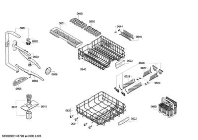 Baskets & Wheels, Spray Arms (0601-0660)