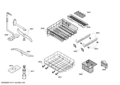 Baskets & Wheels, Spray Arms (0600-0660)
