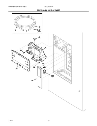 CONTROLS & ICE DISPENSER