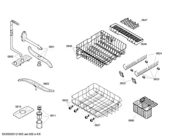 Baskets & Wheels, Spray Arms (0601-8100)