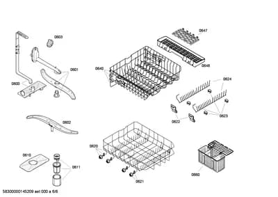 Baskets & Wheels, Spray Arms (0601-8100)