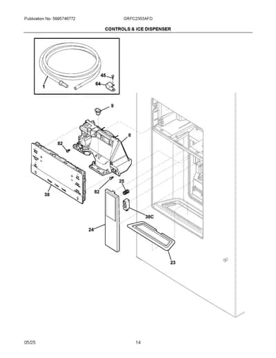 CONTROLS & ICE DISPENSER