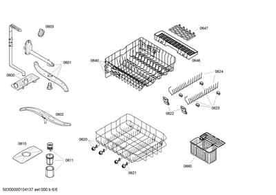 Baskets & Wheels, Spray Arms (0600-0660)