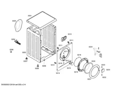 Door & Housing, Hinges (0204-0222)