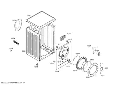 Door & Housing, Hinges (0204-0222)