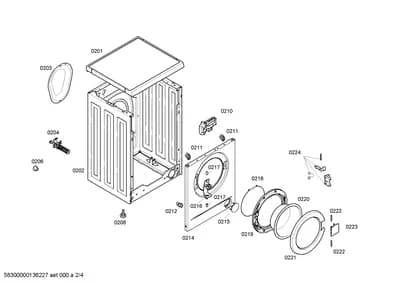 Door & Housing, Hinges (0204-0222)