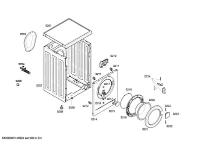 Door & Housing, Flaps & Holders (0204-0222)