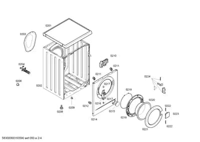 Door & Housing, Flaps & Holders (0204-0222)
