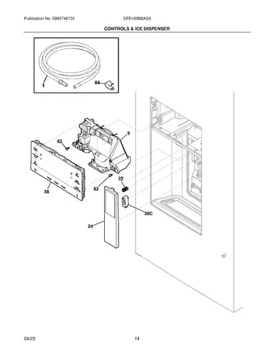 CONTROLS & ICE DISPENSER