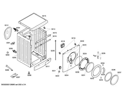 Door & Housing, Rails (0201-0235)