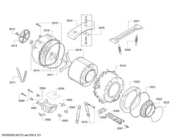 Screws, drums tubs (0303-0326)