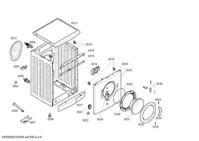 Door & Housing, Rails (0201-0235)