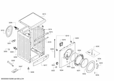 Door & Housing, Rails (0201-0235)