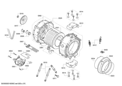 Screws, belts (0302-0325)