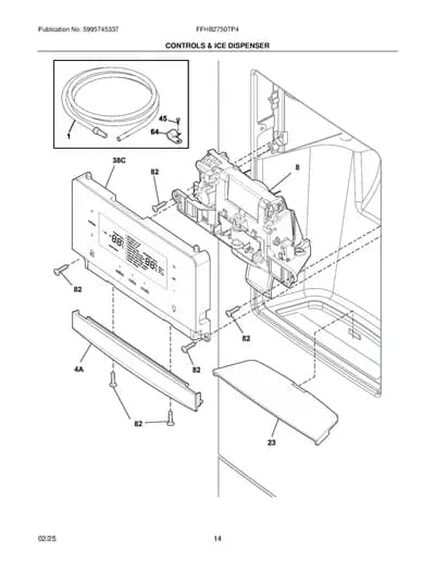 CONTROLS & ICE DISPENSER