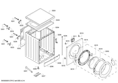 Door & Housing, Flaps & Holders (0201-0250)