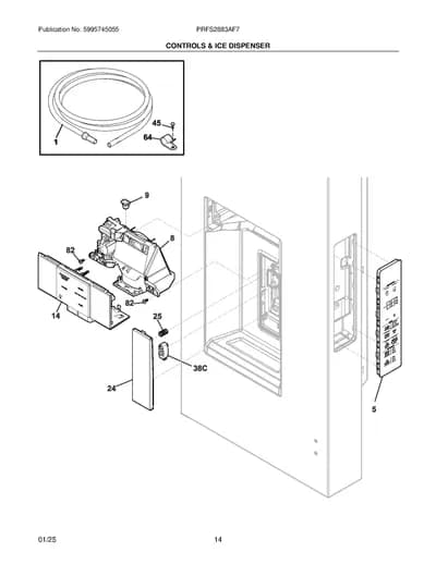 CONTROLS & ICE DISPENSER