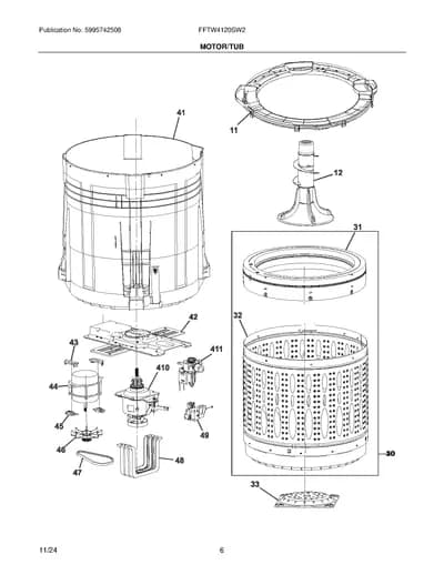 MOTOR/TUB