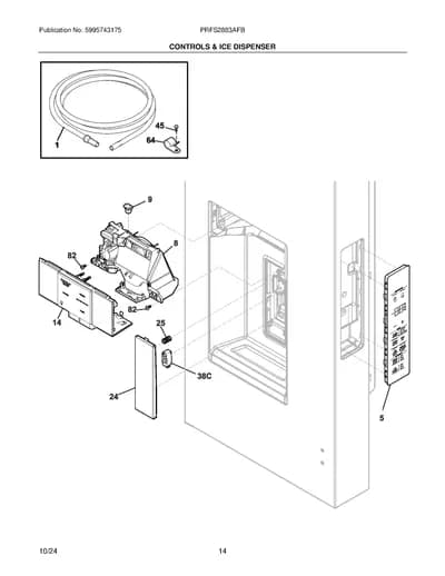 CONTROLS & ICE DISPENSER