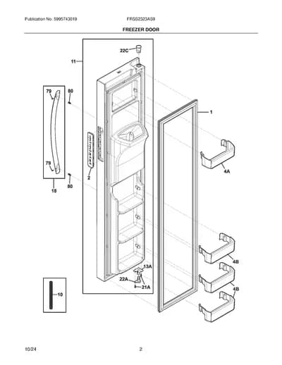 FREEZER DOOR