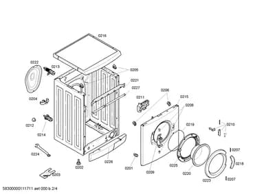 Door & Housing, Rails (0202-0227)