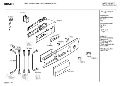 Hoses, handles knobs  (0106-0456)