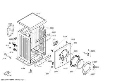Door & Housing, Flaps & Holders (0201-0228)