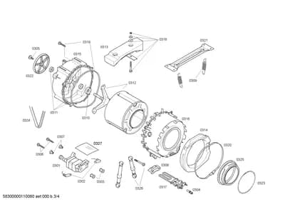 drums tubs, Screws (0301-0326)