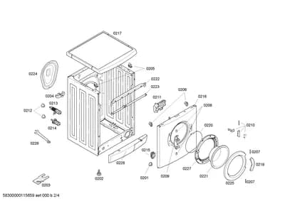 Door & Housing, Flaps & Holders (0201-0228)