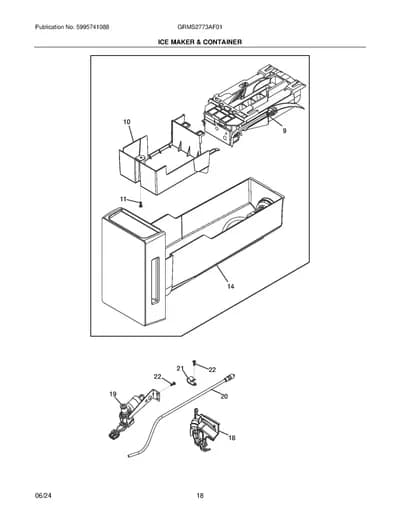 ICE MAKER & CONTAINER