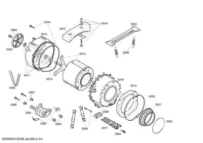 drums tubs, Screws (0301-0327)