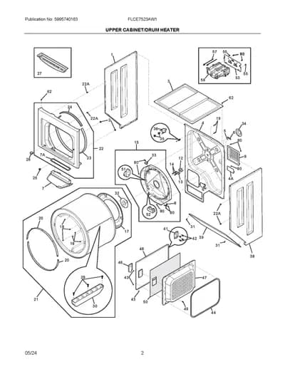 UPPER CABINET/DRUM HEATER