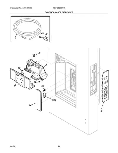 CONTROLS & ICE DISPENSER