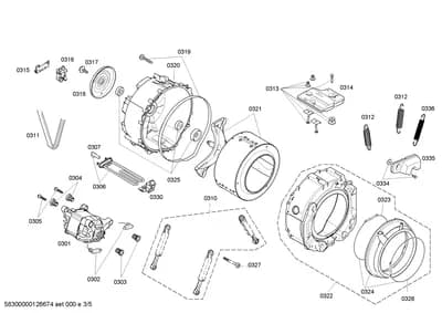 Screws, shockabsorbers (0302-0330)