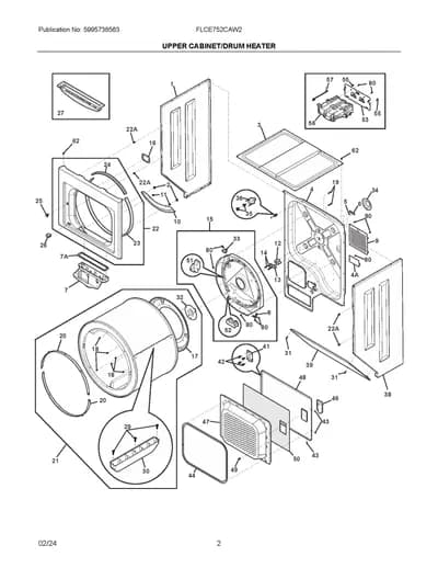 UPPER CABINET/DRUM HEATER