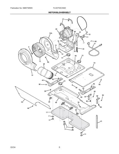 MOTOR/BLOWER/BELT