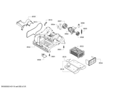 Door & Housing, Fan Parts (0501-0535)