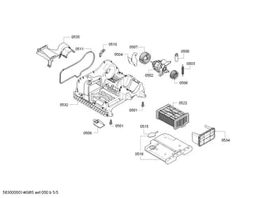 Door & Housing, Fan Parts (0501-0535)
