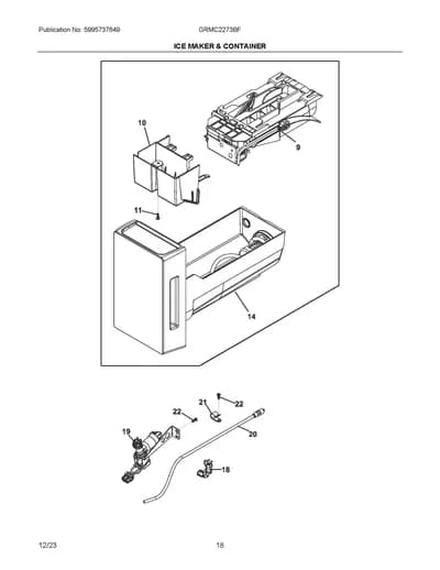 ICE MAKER & CONTAINER