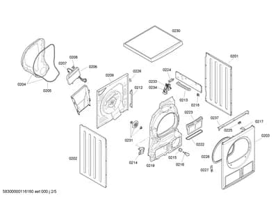 Door & Housing, Seals & Gaskets (0201-0238)