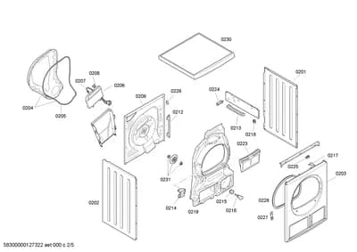 Door & Housing, Seals & Gaskets (0201-0238)