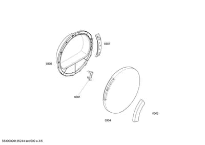 Door & Housing, Hinges (0301-0307)