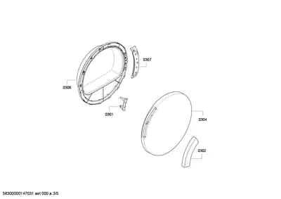 Door & Housing, Hinges (0301-0307)
