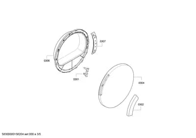Door & Housing, Hinges (0301-0307)